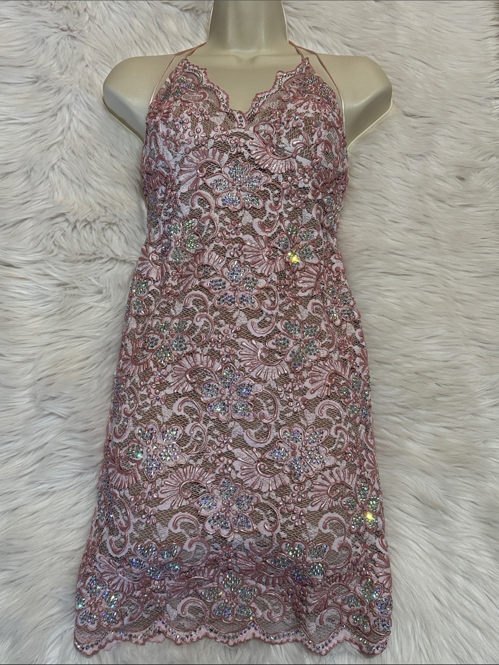 YOU HAVE ARRIVED BABY!
MELL PARIS STUNNING BLUSH DRESS